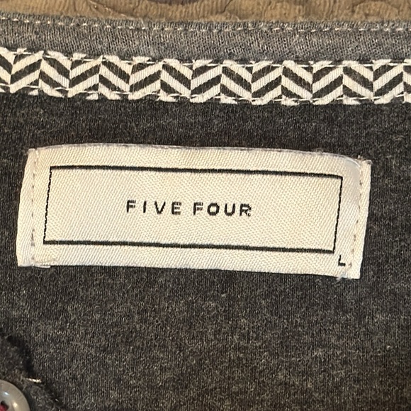 FIVE FOUR Henley. Size Large - Picture 3 of 10